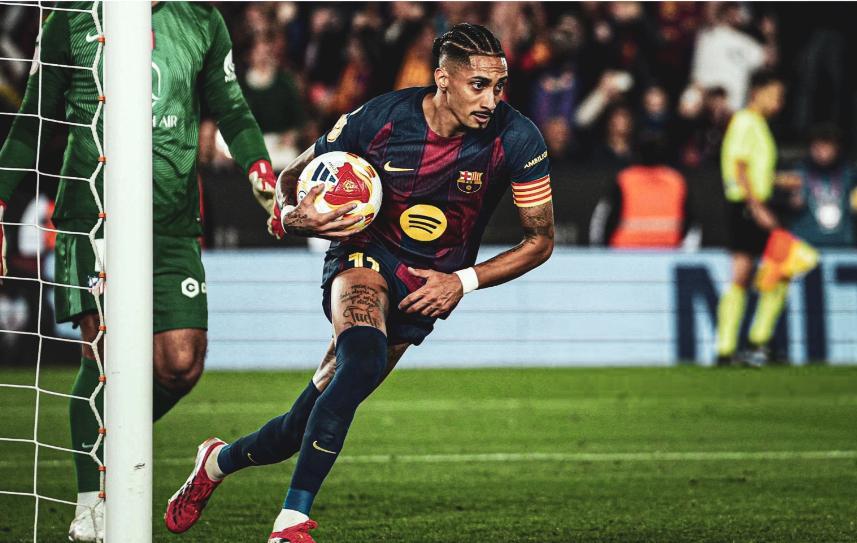 拉菲尼亚点射小将双响，巴萨3-0复仇马竞，创国王杯纪录无缘逆转